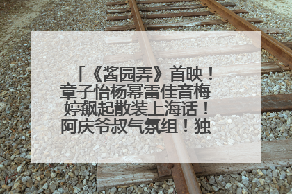 《酱园弄》首映！章子怡杨幂雷佳音梅婷飙起散装上海话！阿庆爷叔气氛组！独独没见他……