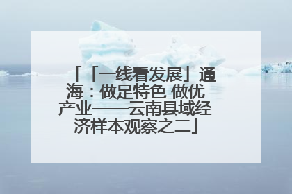 「一线看发展」通海：做足特色 做优产业——云南县域经济样本观察之二
