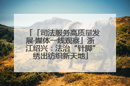 「司法服务高质量发展·媒体一线观察」浙江绍兴：法治“针脚”绣出纺织新天地