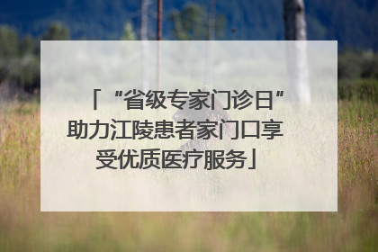 “省级专家门诊日”助力江陵患者家门口享受优质医疗服务