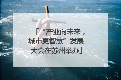 “产业向未来，城市更智慧”发展大会在苏州举办