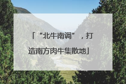 “北牛南调”，打造南方肉牛集散地