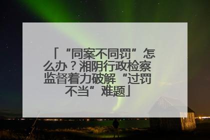 “同案不同罚”怎么办？湘阴行政检察监督着力破解“过罚不当”难题
