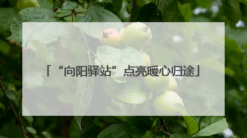 “向阳驿站”点亮暖心归途