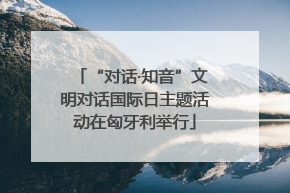 “对话·知音”文明对话国际日主题活动在匈牙利举行