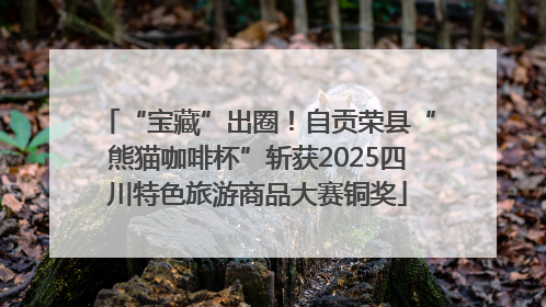 “宝藏”出圈！自贡荣县“熊猫咖啡杯”斩获2025四川特色旅游商品大赛铜奖