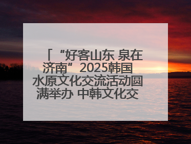 “好客山东 泉在济南”2025韩国水原文化交流活动圆满举办 中韩文化交流再添新彩