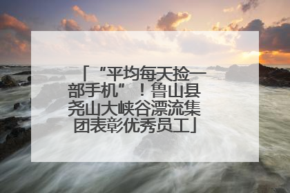 “平均每天捡一部手机”！鲁山县尧山大峡谷漂流集团表彰优秀员工