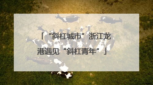 “斜杠城市”浙江龙港遇见“斜杠青年”