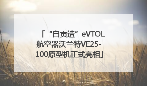 “自贡造”eVTOL航空器沃兰特VE25-100原型机正式亮相