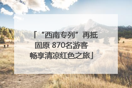 “西南专列”再抵固原 870名游客畅享清凉红色之旅