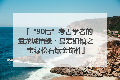 “90后”考古学者的盘龙城情缘：最爱镇馆之宝绿松石镶金饰件