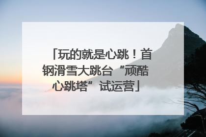 玩的就是心跳！首钢滑雪大跳台“顽酷心跳塔”试运营