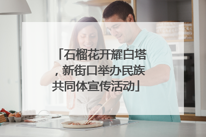 石榴花开耀白塔，新街口举办民族共同体宣传活动
