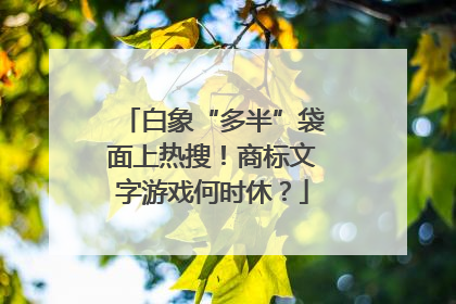 白象“多半”袋面上热搜！商标文字游戏何时休？