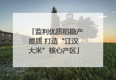 监利优质稻稳产提质 打造“江汉大米”核心产区