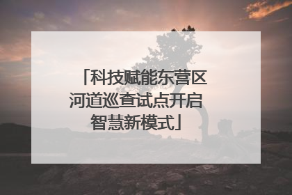 科技赋能东营区河道巡查试点开启智慧新模式
