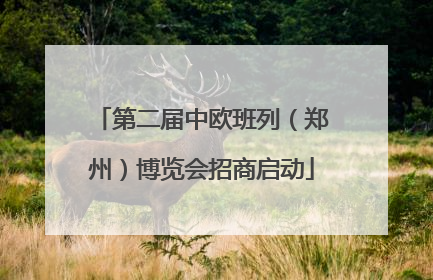 第二届中欧班列（郑州）博览会招商启动