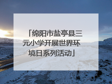 绵阳市盐亭县三元小学开展世界环境日系列活动
