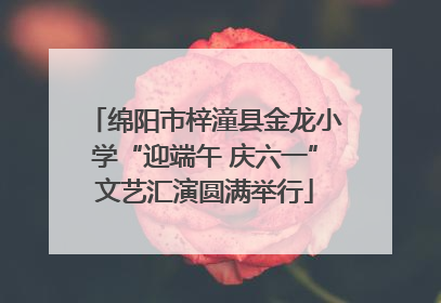 绵阳市梓潼县金龙小学“迎端午 庆六一”文艺汇演圆满举行