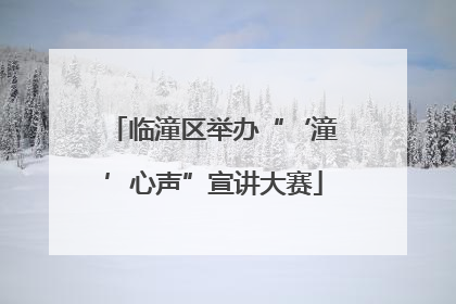 临潼区举办“‘潼’心声”宣讲大赛