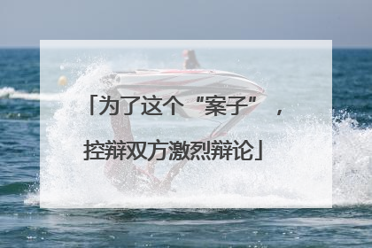 为了这个“案子”，控辩双方激烈辩论