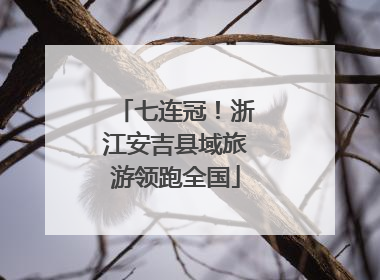 七连冠！浙江安吉县域旅游领跑全国