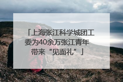 上海张江科学城团工委为40余万张江青年带来“见面礼”