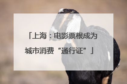 上海：电影票根成为城市消费“通行证”