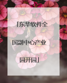东华软件全国副中心产业园开园