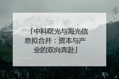 中科曙光与海光信息拟合并：资本与产业的双向奔赴