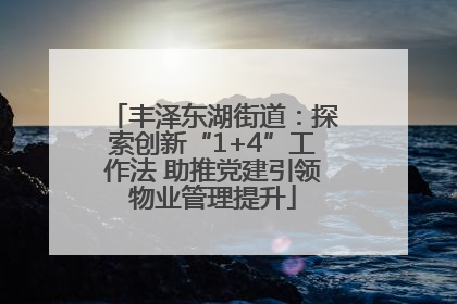 丰泽东湖街道：探索创新“1+4”工作法 助推党建引领物业管理提升