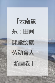 云南景东：田间课堂绘就劳动育人新画卷