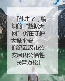 他走了，编织的“数据天网”仍在守护大城平安——追记武汉市公安局因公牺牲民警万松