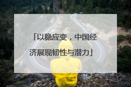 以稳应变,中国经济展现韧性与潜力