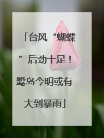 台风“蝴蝶”后劲十足！鹭岛今明或有大到暴雨