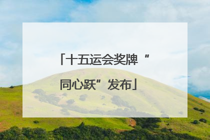 十五运会奖牌“同心跃”发布