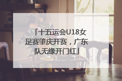 十五运会U18女足赛肇庆开赛，广东队无缘开门红