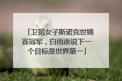 卫冕女子斯诺克世锦赛冠军，白雨露说下一个目标是世界第一