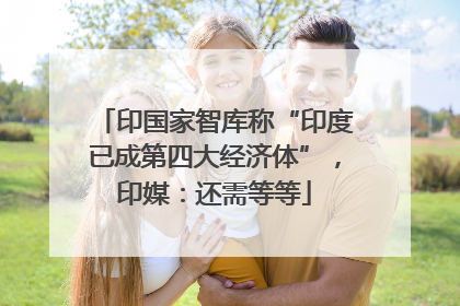 印国家智库称“印度已成第四大经济体”，印媒：还需等等