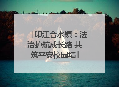 印江合水镇：法治护航成长路 共筑平安校园墙