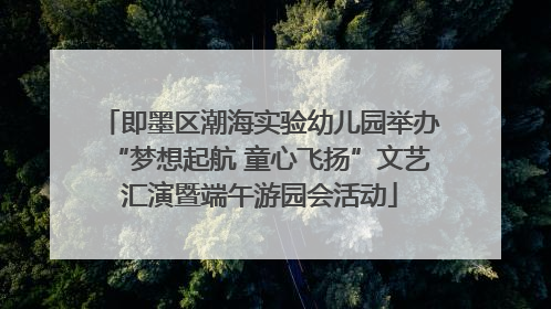 即墨区潮海实验幼儿园举办“梦想起航 童心飞扬”文艺汇演暨端午游园会活动
