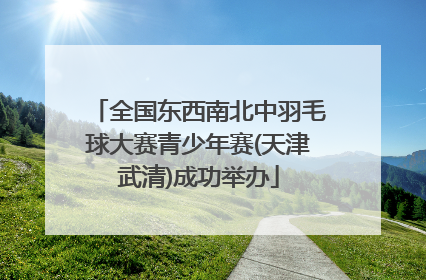 全国东西南北中羽毛球大赛青少年赛(天津武清)成功举办