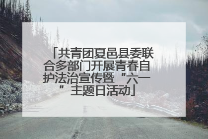共青团夏邑县委联合多部门开展青春自护法治宣传暨“六一”主题日活动