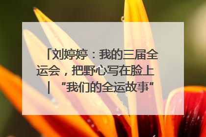 刘婷婷：我的三届全运会，把野心写在脸上｜“我们的全运故事”全民征文大赛