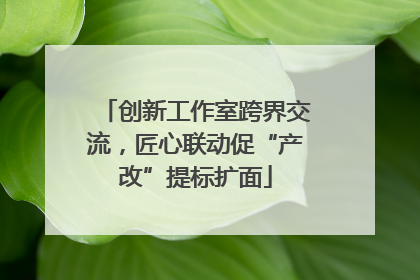 创新工作室跨界交流，匠心联动促“产改”提标扩面