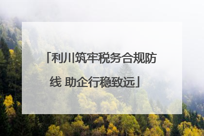 利川筑牢税务合规防线 助企行稳致远