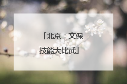 北京：文保技能大比武