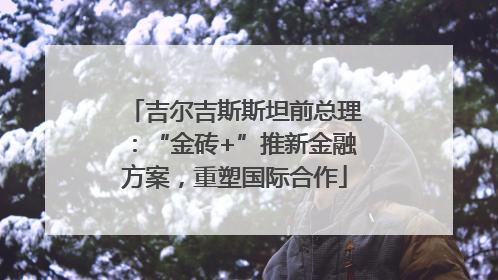 吉尔吉斯斯坦前总理：“金砖+”推新金融方案，重塑国际合作