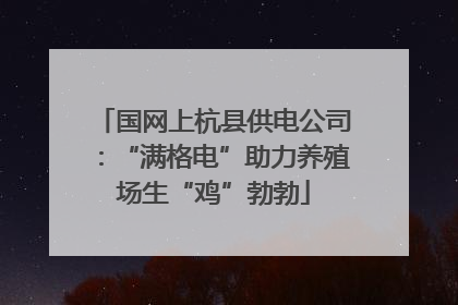 国网上杭县供电公司：“满格电”助力养殖场生“鸡”勃勃